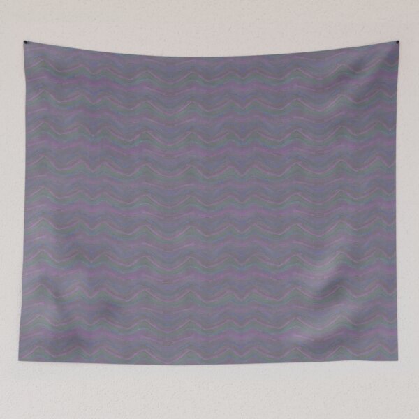 Item preview, Watercolor soft grey violet waves seamless pattern designed and sold by Olgus.