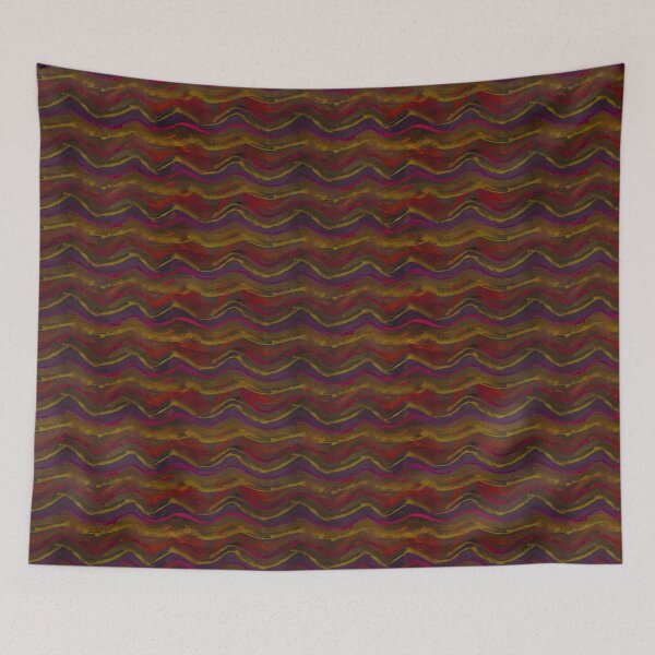 Item preview, Wave seamless pattern. Brown red dark seamless background designed and sold by Olgus.