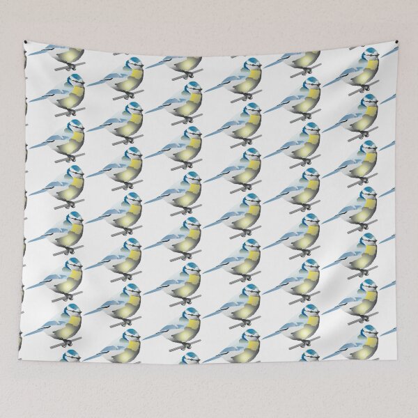 Item preview, Blue Tit Garden Bird Illustration designed and sold by BijouArt.