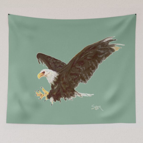 Item preview, Bald Eagle at Flight, Birds of Prey, Wildlife, Art, Big Bird   designed and sold by Shanna  Dugan.
