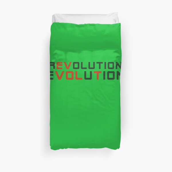 REVOLUTION EVOLUTION Electric Cars. Duvet Cover