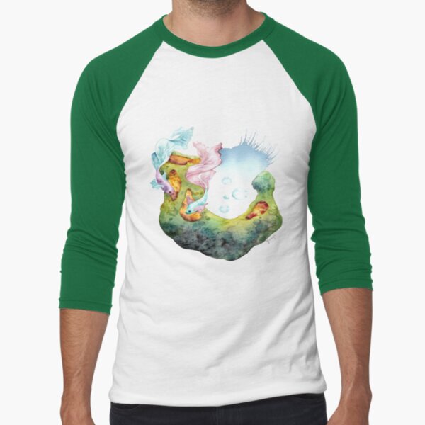 Camiseta ¾ estilo béisbol