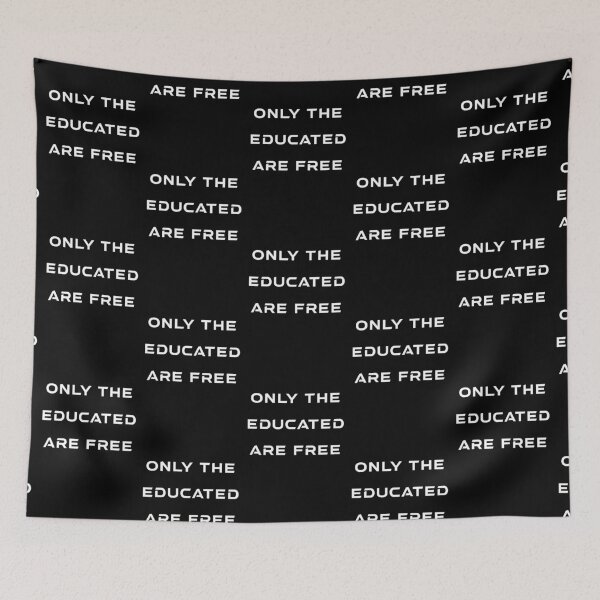 Item preview, Motivation Quates-Only The Educated Are Free designed and sold by sasijaya.