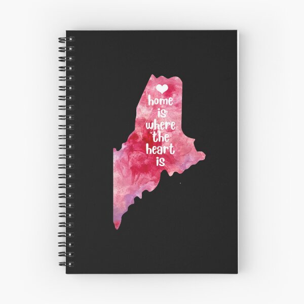 Item preview, Maine USA Map watercolor blue Augusta watercolour designed and sold by WatercolorFun.