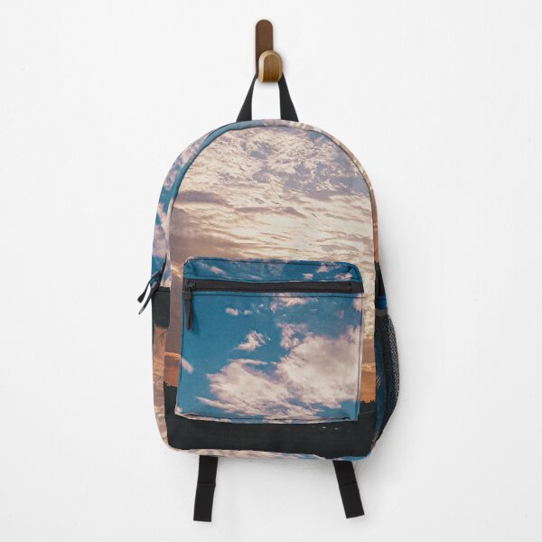 Item preview, Blue to orange Sunset Clouds Evening designed and sold by HappyMarlen.