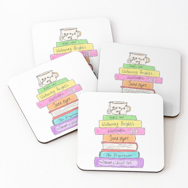 Item preview, Bronte sisters book stack designed and sold by bookloversclub.