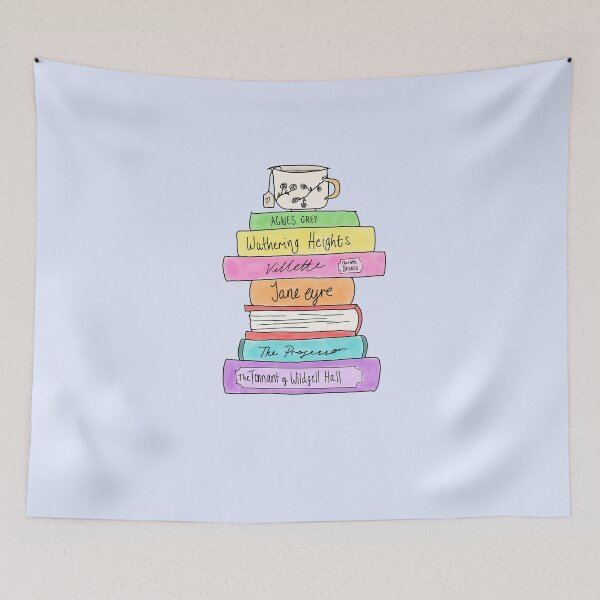 Item preview, Bronte sisters book stack designed and sold by bookloversclub.