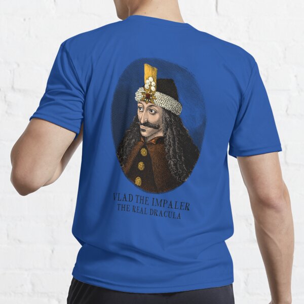 Vlad the Impaler T-Shirt Art-Vintage Art Vlad Dracula Raglan Baseball Tee