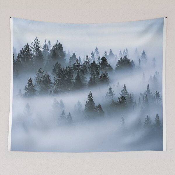 Artikelvorschau, CLOUDY PINES POSTER entworfen und verkauft von The-Melon-Cart.