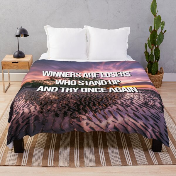 Item preview, Nature Inspirational Quote - Winners are losers who stand up and try once again designed and sold by 2Girls1Shirt.