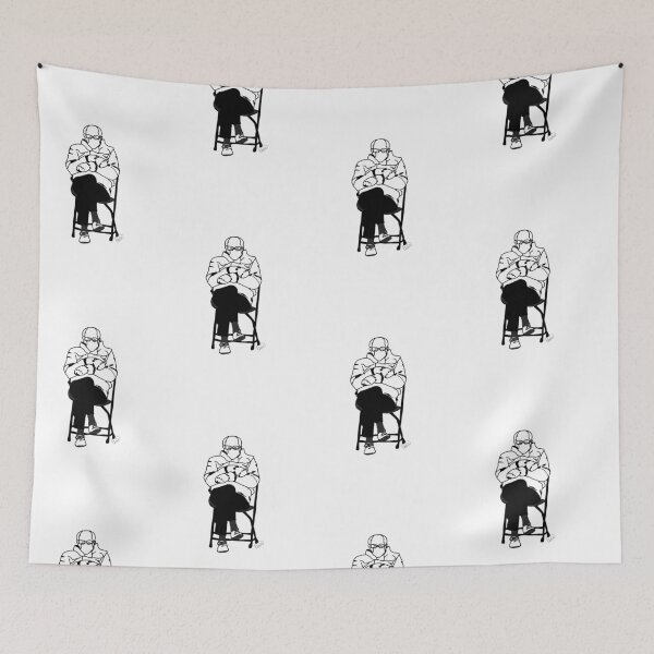 Item preview, Bernie Sanders Inauguration meme line art designed and sold by finnie-designs.