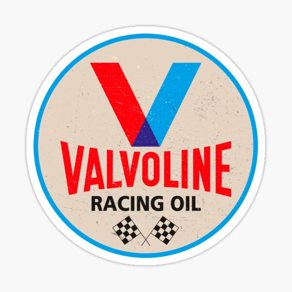Signe vintage huile Valvoline Racing 1960 Sticker