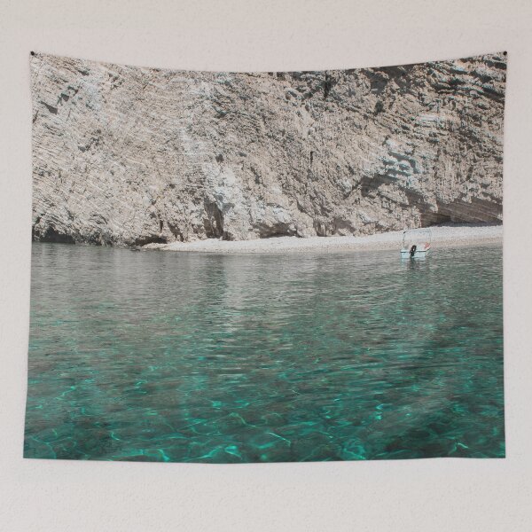 Item preview, Calm Sea and little boat designed and sold by HappyMarlen.