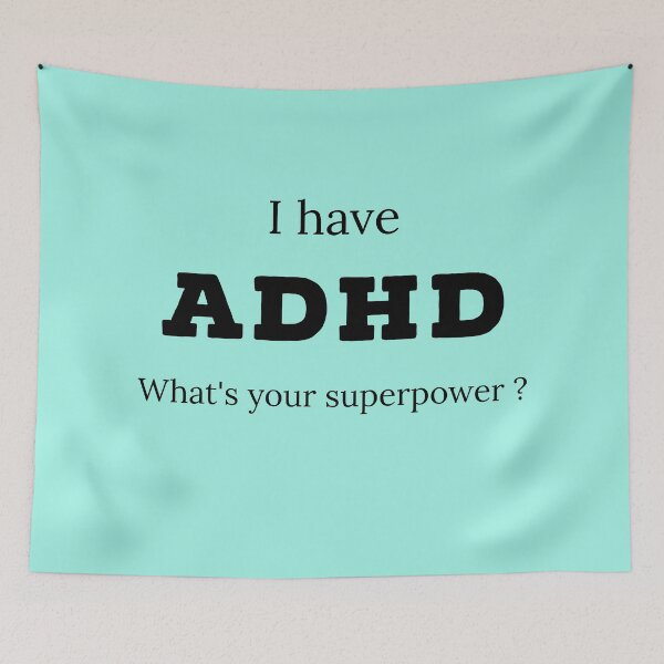 Aperçu de l'œuvre Adhd est ma superpuissance créée et vendue par Fatamimosh.