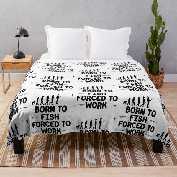 Item preview, Born to Fish Forced to Work - funny gift for fisherman designed and sold by hyggekrog.