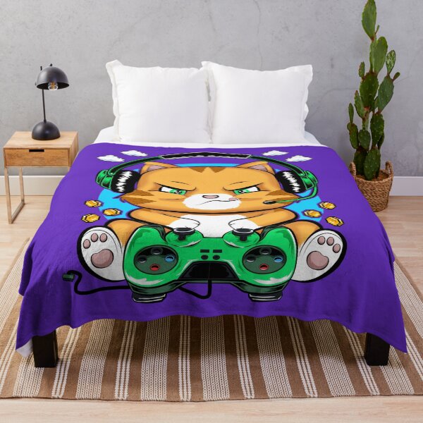 Item preview, gaming cat, cute kitty gamer funny pets designed and sold by V A R G A S S T Y L E.