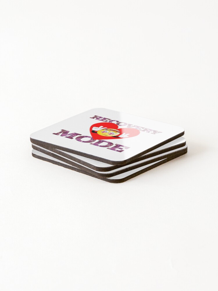 Thumbnail 4 of 5, Coasters (Set of 4), Recovery Mode On designed and sold by RGRamsey.