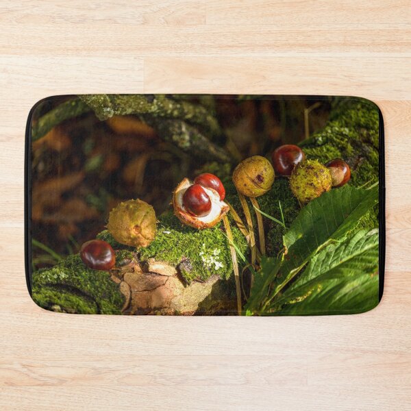 Item preview, Chestnut, conker in autumn forest designed and sold by AlbertMi.