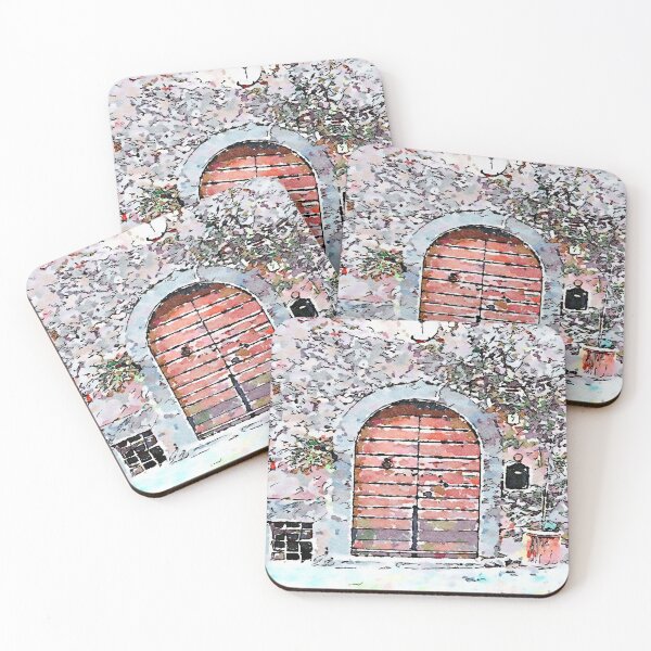 Item preview, Barbarano Romano: wooden door designed and sold by Giuseppe Cocco.