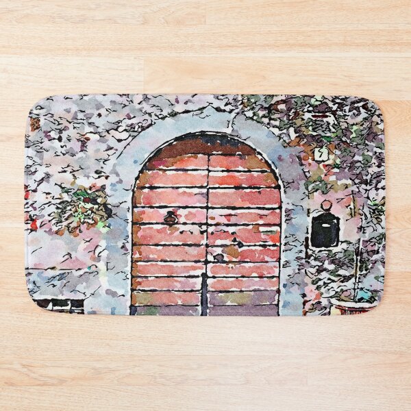 Item preview, Barbarano Romano: wooden door designed and sold by Giuseppe Cocco.