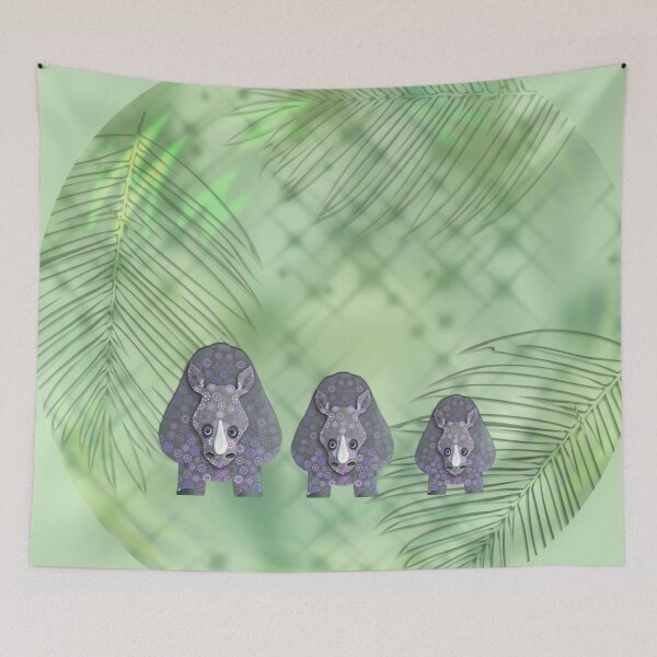Item preview, MANDALA-DOT RHINO 365. designed and sold by sana90.