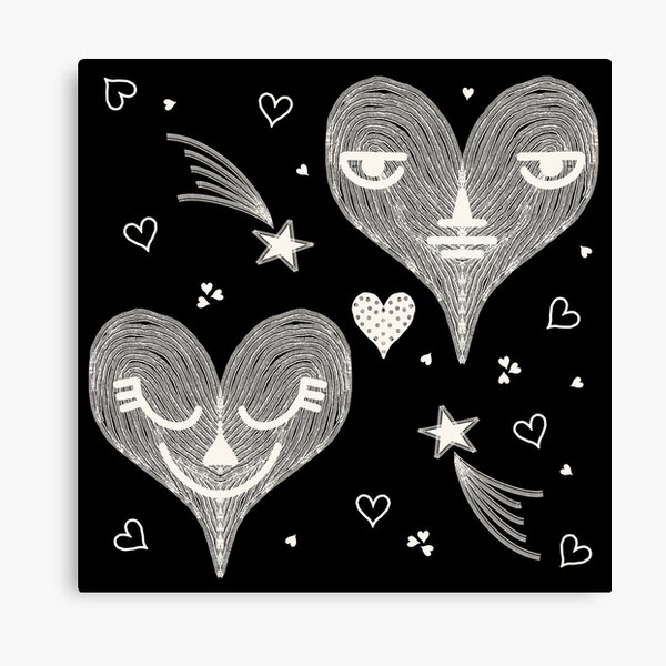 Dark Sad Moody Heart with Flowers Canvas Wall Art {Forgotten Heart} –  Sckribbles