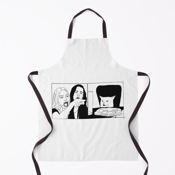 Item preview, Woman yelling at cat meme line art designed and sold by finnie-designs.