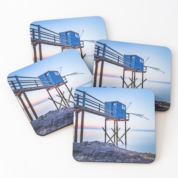 Item preview, Fishery on the Jade coast admiring the sunrise over Bourgneuf bay. designed and sold by RobArt-Photo.
