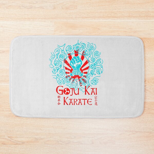 Item preview, Goju Kai Karate Blue Tribal Motif Art Design - Martial Arts Fashion designed and sold by Zanshin-Art.