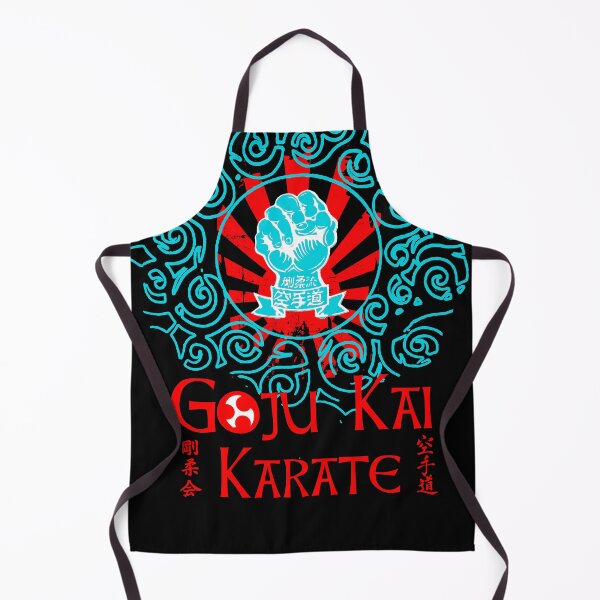 Item preview, Goju Kai Karate Blue Tribal Motif Art Design - Martial Arts Fashion designed and sold by Zanshin-Art.