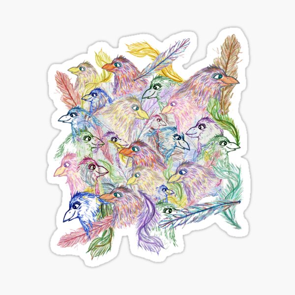 Item preview, Funny Flightless Feathered Friends Faces designed and sold by Karen Del Pellegrino.