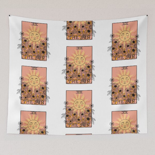 Item preview, Pink tarot card design The Sun designed and sold by iconicus-design.