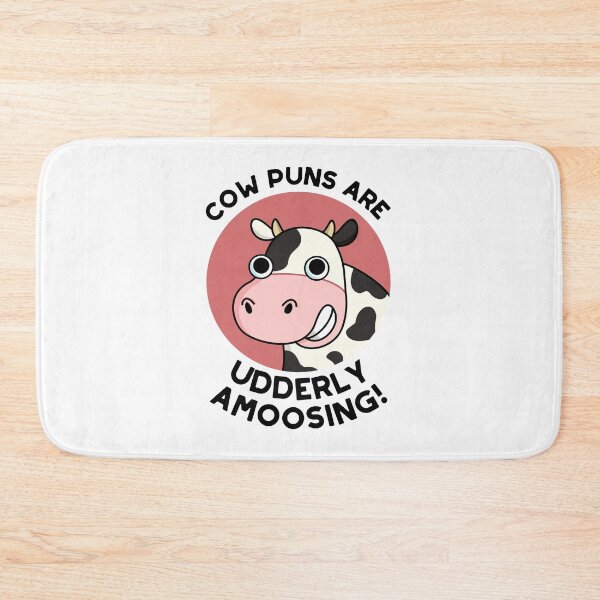 Item preview, Cow Puns Udderly Amoosing Funny Animal Puns designed and sold by punnybone.