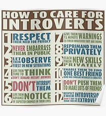 How To Care For Introverts Poster