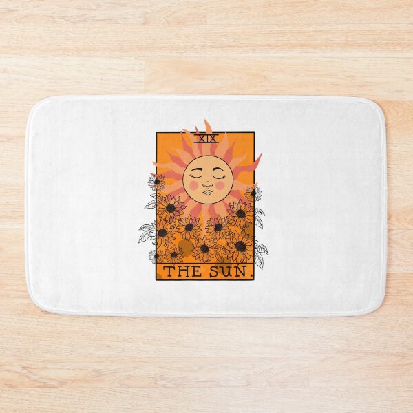 Item preview, Orange tarot card design The Sun designed and sold by iconicus-design.