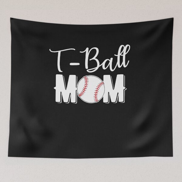 Item preview, T Ball MOM Tee Ball Pelota deportiva Mamá Béisbol Mamá Softbol Mamá Texto blanco designed and sold by Rabbitti.