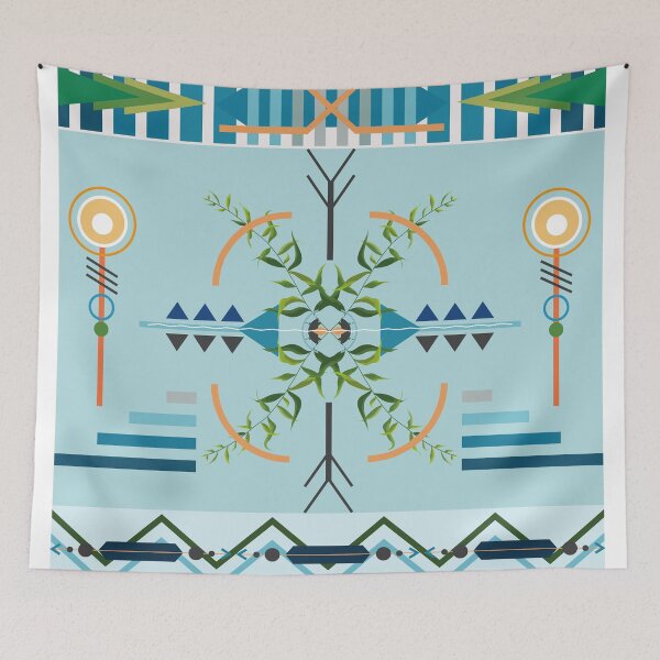 Item preview, Colorful boho style pattern designed and sold by Doucheka.