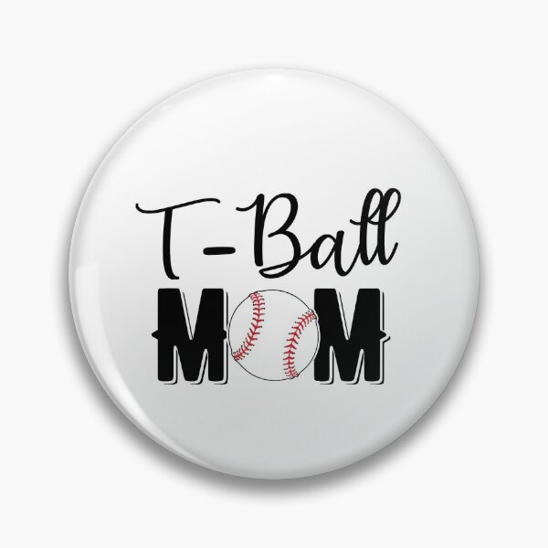 Artikelvorschau, T Ball MOM Tee Ball Sportball Mom Baseball Mom Softball Mom Schwarzer Text entworfen und verkauft von Rabbitti.
