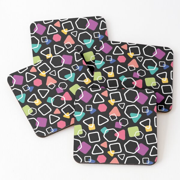 Item preview, Rainbow Round Shapes - LGBT Pride Geometric Pattern (Dark) designed and sold by Mario Patterns.