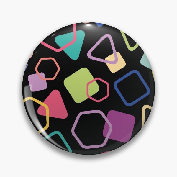 Item preview, Rainbow Round Shapes - LGBT Pride Geometric Pattern (Dark) designed and sold by Mario Patterns.