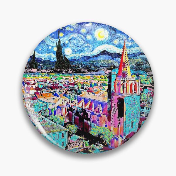Item preview, Starry Night in Tarascon designed and sold by EkaArtShop.