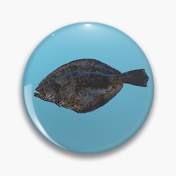 Item preview, Summer Flounder (Fluke) Black Alternate Print  designed and sold by designsasstultd.