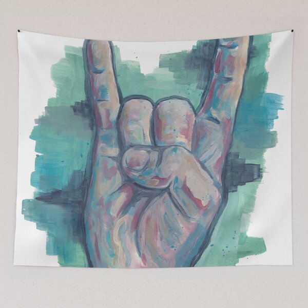 Item preview, Painted metal hand designed and sold by ElisHa-art.