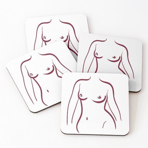 Item preview, Female body simple line illustration essentialized shape, nude woman designed and sold by Laura Ioana V.