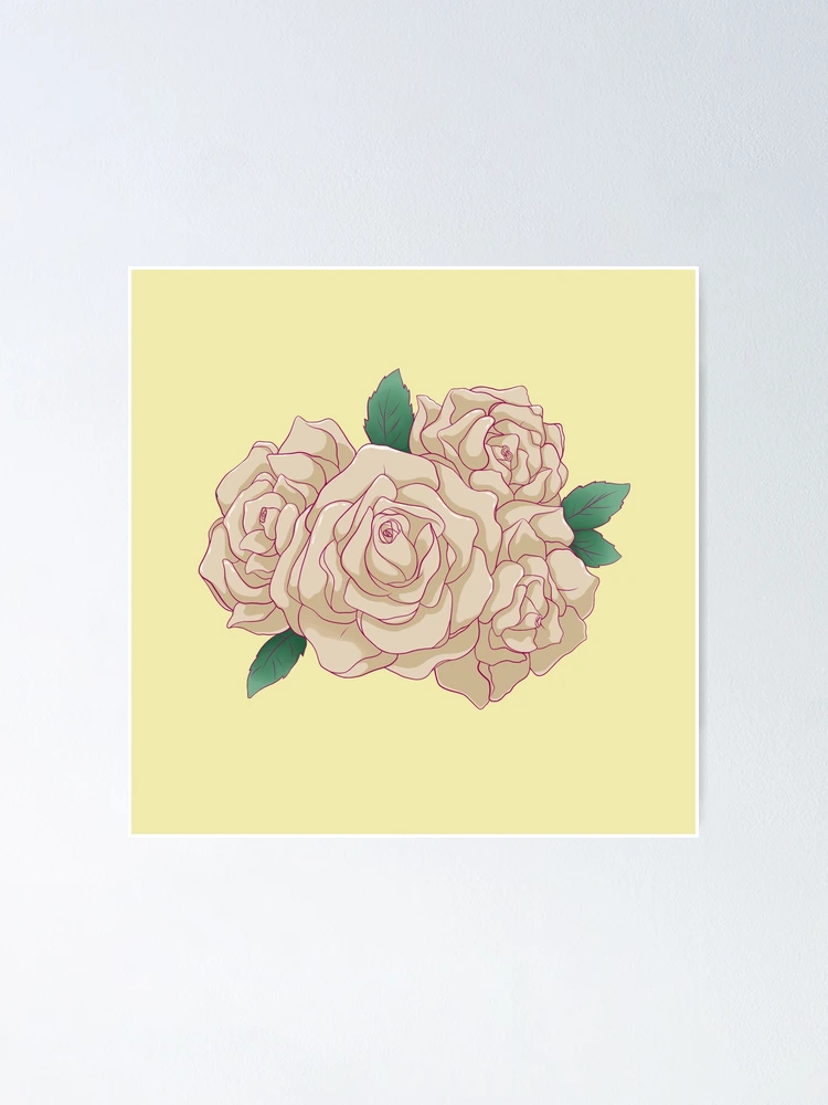 Thumbnail 1 of 3, Poster, White rose designed and sold by Reecevr.
