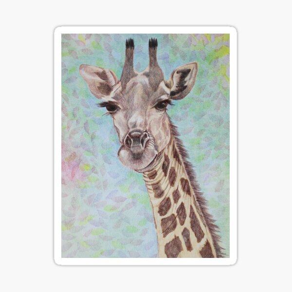 African Giraffe Sticker