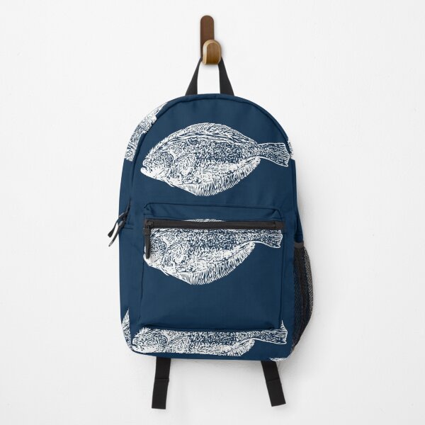 Item preview, Summer Flounder (Fluke) White Print designed and sold by designsasstultd.