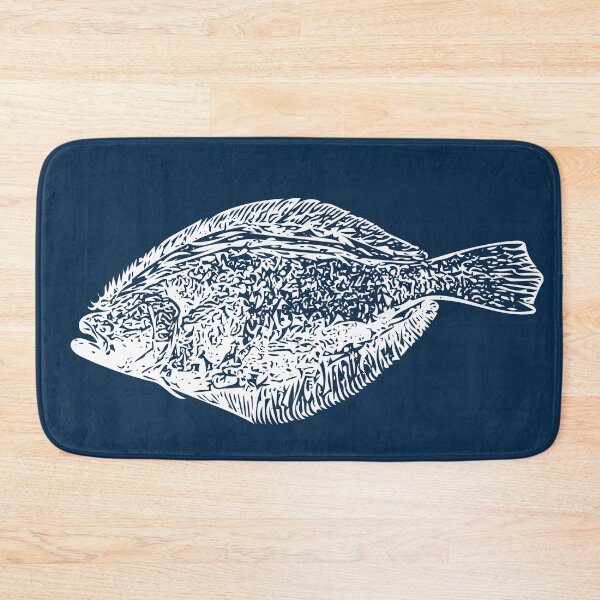 Item preview, Summer Flounder (Fluke) White Print  designed and sold by designsasstultd.