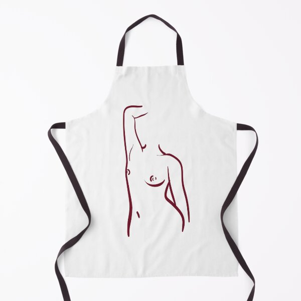 Item preview, Female body simple line illustration essentialized shape, nude woman designed and sold by Laura Ioana V.
