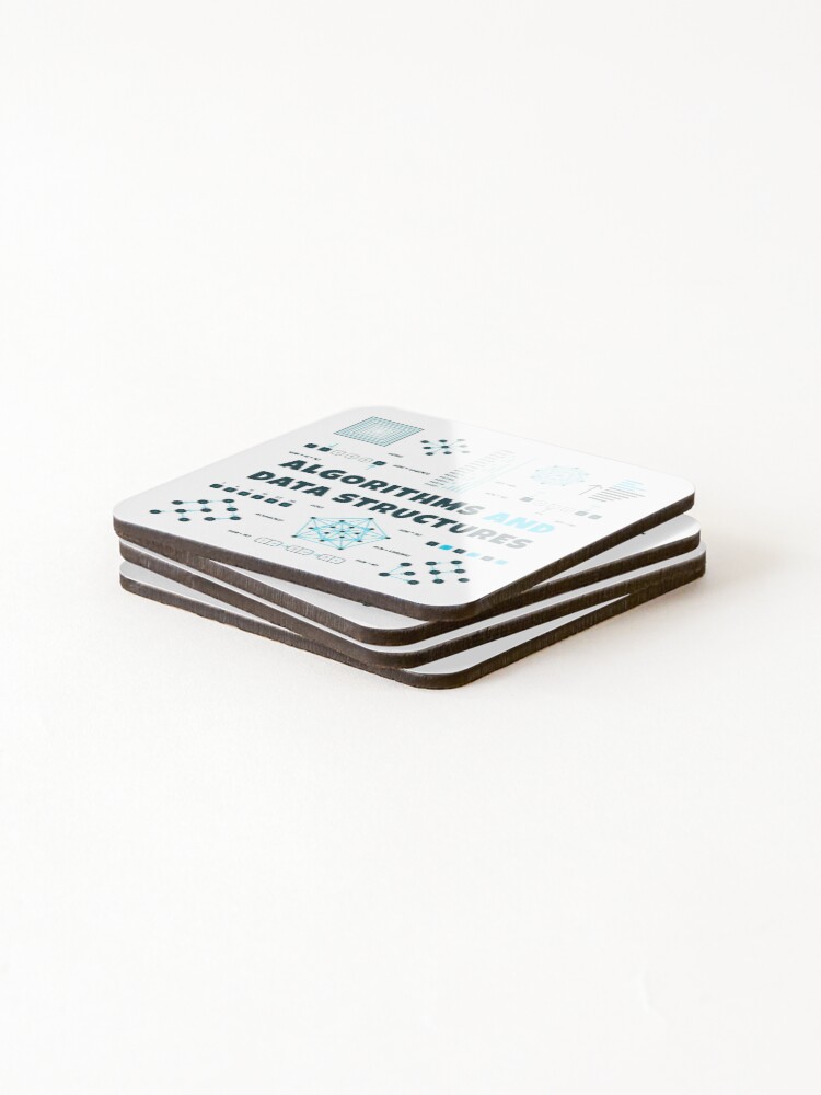 Thumbnail 4 of 5, Coasters (Set of 4), Algorithms and Data Structures designed and sold by Mechashadow.